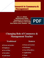 Areas of Research in Commerce & Management