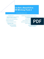 How To Get 8.0 in Writing Task 2