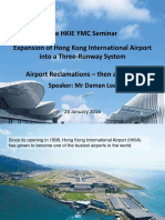 The HKIE YMC Seminar Expansion of Hong Kong International Airport Into A Three-Runway System Airport Reclamations - Then and Now