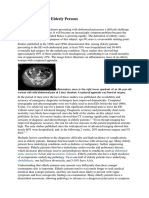 Abdominal Pain in Elderly Persons