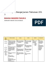 Rancangan Pengajaran Tahunan 201 7: Bahasa Inggeris Tahun 6