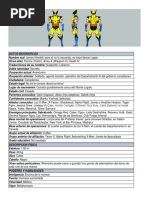 Datos Biograficos Wolverine