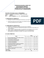 Programa - Física Molecular e Termodinâmica