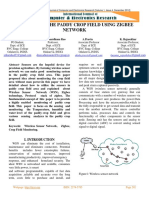 Monitoring The Paddy Crop Field Using Zigbee Network: K. Sriharsha T.V. Janardhana Rao A.Pravin K. Rajasekhar