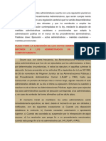 La Ejecución de Los Actos Administrativos Cuenta Con Una Regulación Parcial en La Ley Orgánica de Procedimientos Administrativos