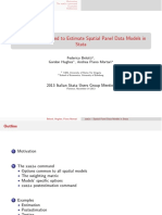 Spatial Economterics Using SMLE