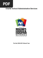 Administrative Services To Charter Schools-Final 2010-2011