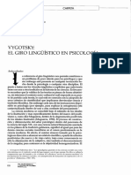 Vygotsky, Giro Lingüistico en Psicologia