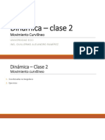 Dinámica Clase 2 - Movimiento Curvilíneo (Coord Rectangulares)