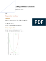 Exponential and Logarithmic Functions