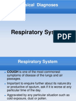 Physical Diagnoses: Respiratory System