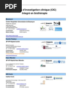 Liste Des CIC Biothérapies Inserm