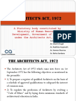 Architect's Act 1972