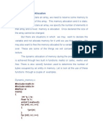 Dynamic Memory Allocation: Free. There Is Also Sizeof Function Used To Determine The Number of