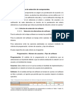 Criterios de Selección de Componentes