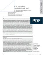 Fiabilidad de Los Instrumentos de Medición en Ciencias de La Salud