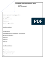 Essential Obstetrical and Gynecological Skills (Iii Semester)