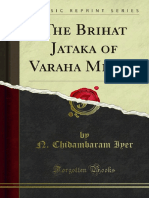 The Brihat Jataka of Varaha Mihira 