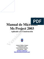 Manual Microsoft Project v21 Gantt