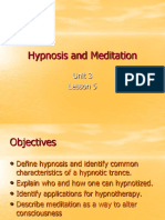 Hypnosis and Meditation