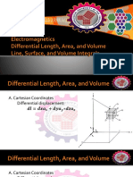 1 Differential Length, Area, and Volume, Line, Surface, and Volume Integrals