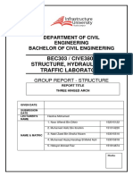 Structure Lab-Three Hinge Arc (Example Lab Report)