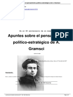 Pastor, Jaime. Apuntes Sobre El Pensamiento Político Estratégico de Antonio Gramsci. en El 80 Aniversario de Su Muerte