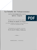 La Batalla Del Adopcionismo