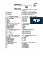 Prueba de Quimica Mayo