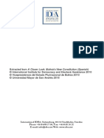 Analisis Critico de La Nueva Constitucion Politica Del Estado PDF