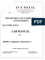 Lab Manual: Department of Computer Engineering