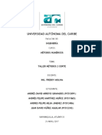 Taller Determinación de Raíces Por Métodos NRH y NBH