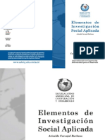 Elementos de Investigacion Social Aplicada Carvajal Burbano PDF