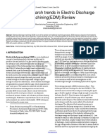 Current Research Trends in Electric Discharge Machining (EDM) - Review