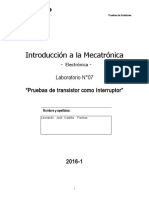 Lab07 - Intro Mecatronica - Pruebas de Transistores 1