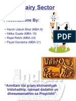 Dairy Sector: - Presentations by