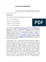 Las Leyes de La Termodinamica Informe