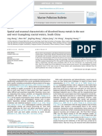 Marine Pollution Bulletin Volume 95 Issue 1 2015 (Doi 10.1016 - J.marpolbul.2015.03.035) Zhang, Ling Shi, Zhen Zhang, JingPing Jiang, Zhijian Wang, F - Spatial and Seasonal Characteristics of Dis