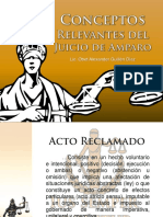 20 Conceptos Relevantes Del Juicio de Amparo