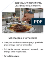 A 12 - Recepção e Armazenamento Alimentos - Controle Estoque