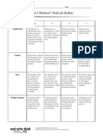 Podcast Rubric