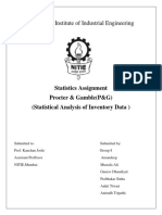 Statistics Assignment P&G Grp. 2