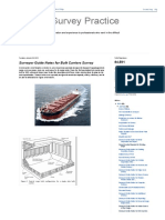 Marine Survey Practice - Surveyor Guide Notes For Bulk Carriers Survey