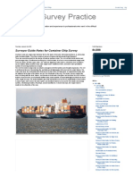 Marine Survey Practice - Surveyor Guide Notes For Container Ship Survey PDF