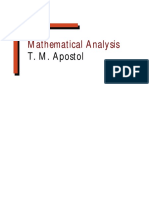 Tom M Apostol - Mathematical Analysis Notes and Solutions (Only ch3-4-13-15-16) PDF