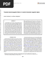 Transient Electromagnetic Fields of A Buried Horizontal Magnetic Dipole