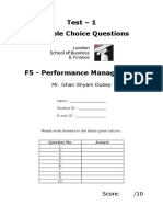 MCQ 1-Questions f5 Acca