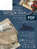 I Congreso Internacional de Literatura Mexicana. Siglos XIX y XX