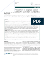 Management of Hepatitis B in Pregnant Women and Infants: A Multicentre Audit From Four London Hospitals