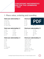 Maths Revision Guide Answers